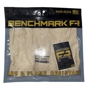 Benchmark FR Arc & Flame Resistant Tan for Arc Flash And Fire Hazard New